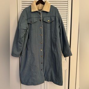 Sherpa Lined Denin Coat